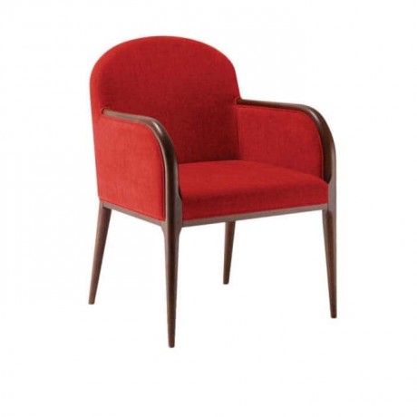Turned Leg Fabric Upholstery Restaurant Cafe Hotel Chair