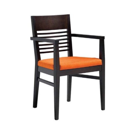 Venge Painted Orange Cushioned Armchair