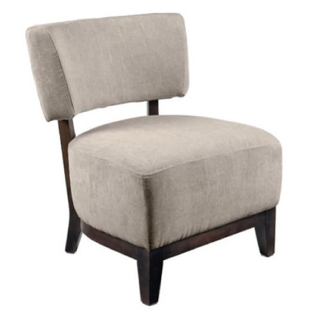 Wooden Armless Bergere