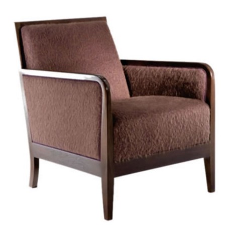 Brown Fabric Bergere