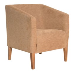 Konik Ayaklı Hardal Kumaşlı Modern Berjer Konik Ayaklı Hardal Kumaşlı Modern Berjer