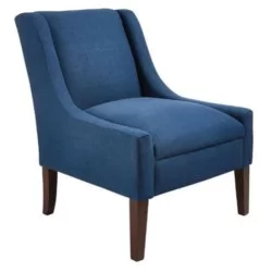 Bergère moderne en tissu bleu