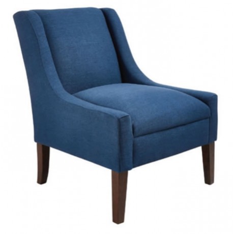 Modern Bergere with Blue Fabric
