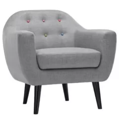 Retro Leg Buttoned Bergere