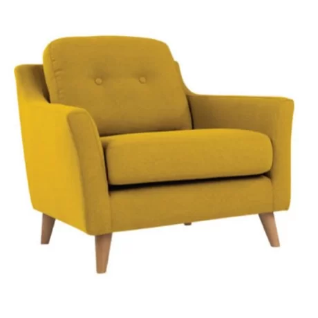 Retro Bein Senf Stoff Bergere Retro Bein Senf Stoff Bergere