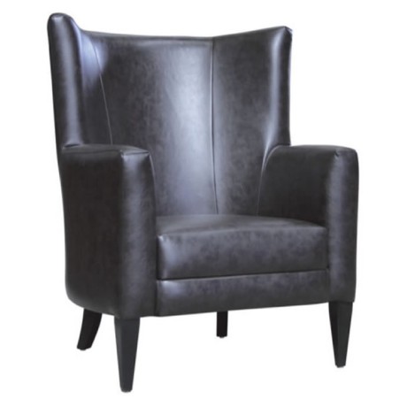 Black Leather Bergere Black Leather Bergere