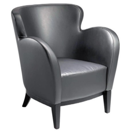 Black Leather Lobby Bergere