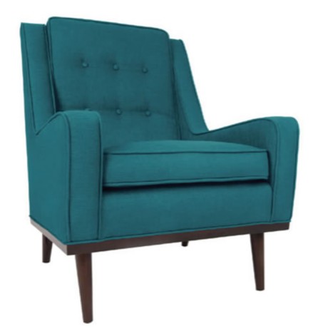 Turquoise Colored Fabric Bergere