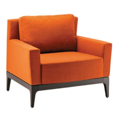 Bergere with Orange Fabric