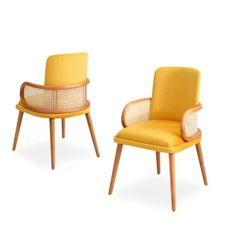 Дървен орех Цвят Damson Fabric Ресторант Стол Дървен орех Цвят Damson Fabric Ресторант Стол