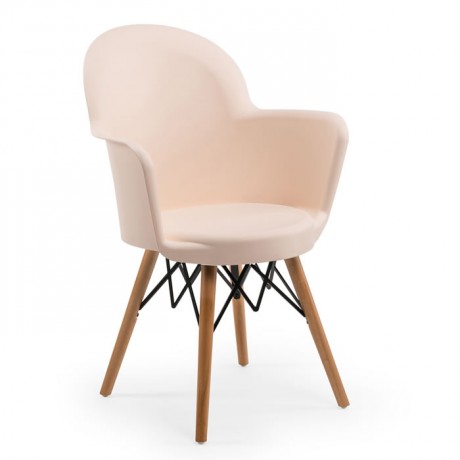 Retro Leg Polypropylene Arm Modern Sofa Chair