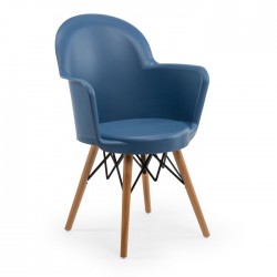 Retro Leg Polypropylene Arms Modern Sofa Chair