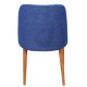 Parlement Mavisi Kumaşlı Retro Ayaklı Modern Sandalye
