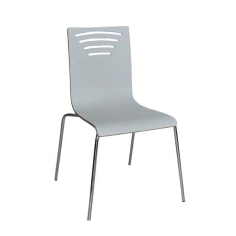 White Lamine Chair