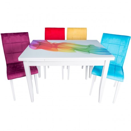 Rainbow Economic Table Chair Set