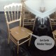 Ahşap İskeletli Minderli Oturma Yüzeyi Cırt Cırtlı Napolyon Gold Sandalye
