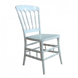 White Plastic Luxury Napoleon Chair