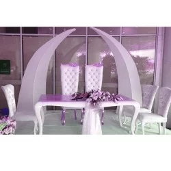Chaise de table de mariage Avangard en bois sculpté