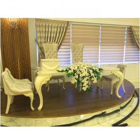 Wedding Hall Bride Groom Lukens Table Chair Set