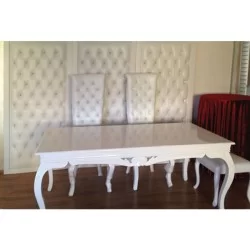 Ekonomik Kapitoneli Pano Dekor Lake Lukens Ayak Nikah Masası Sandalye