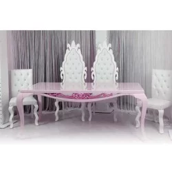 Bridal Groom Wedding Hall Set with Carving Quilted Chair