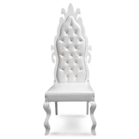Chaise de mariage à dossier en bois CNC Chaise de mariage à dossier en bois CNC