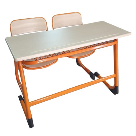 Double Single Board School Desk