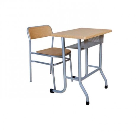 Single School Desk with Verzalit Chair