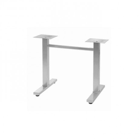 Stainless Rectangle Table Leg For Four
