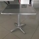 Square Stainless Cafe Table