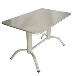 Table rectangulaire en acier inoxydable