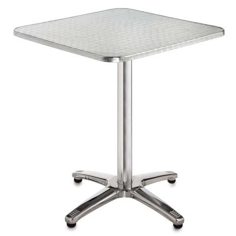 Square Stainless Cafe Table