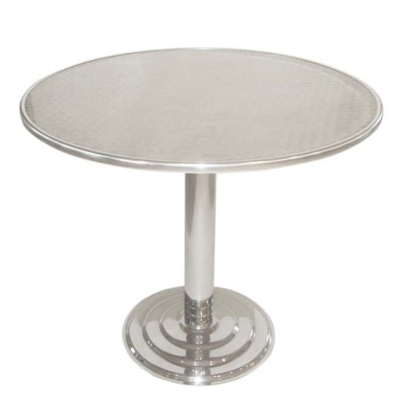 Stainless Round Outdoor Table