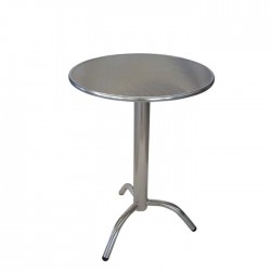 Round Stainless Cafe Table