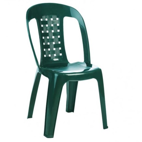 Green Armless Garden Chair