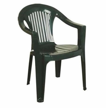 Green Plastic Garden Arm Chair