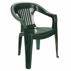 Yeşil Renkli Plastik Kollu Dernek Sandalyesi
