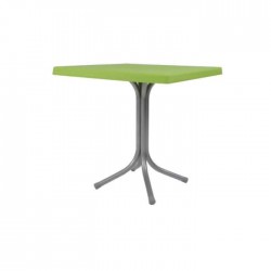 Green Plastic Table with Square Table Top