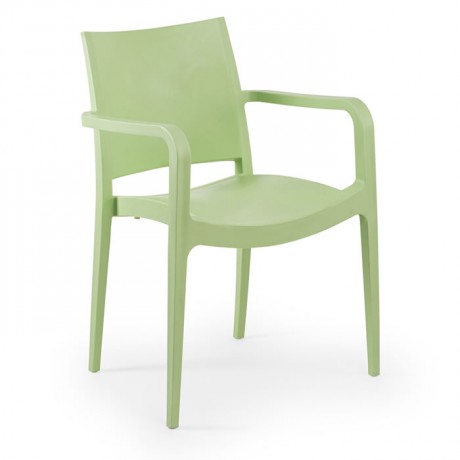 Indoor and Outdoor Home Cafe Beach Arm Plastic Injection Chair