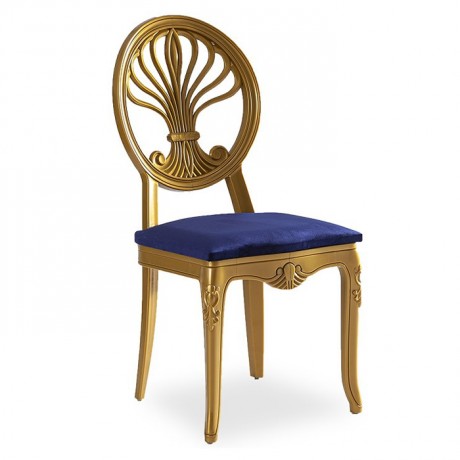 Gold Plastic Wedding Hall Kitchen Lounge Chair
