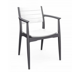 Gray White Cafe Restaurant Hotel Arm Chair Gray White Cafe Restaurant Hotel Arm Chair
