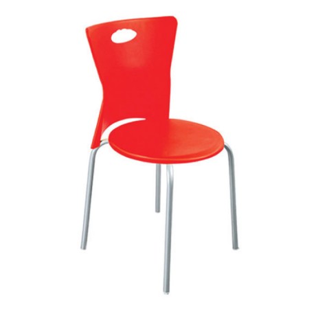 Red Plastic Outdoor Chair