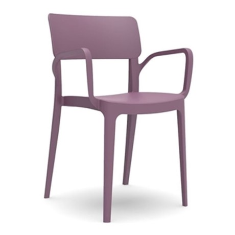 Purple Magenta Armchair Plastic Chair