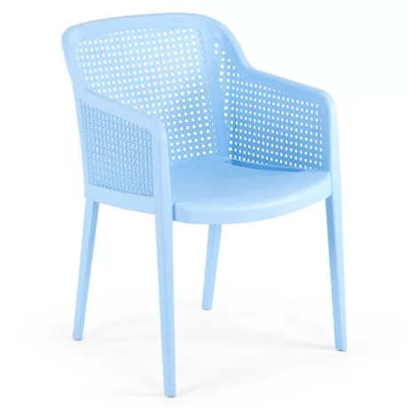 Chaise en plastique polypropylène à motifs tricotés Chaise en plastique polypropylène à motifs tricotés