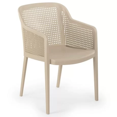 Chaise en plastique polypropylène à motifs tricotés Chaise en plastique polypropylène à motifs tricotés