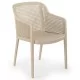 Chaise en plastique polypropylène à motifs tricotés Chaise en plastique polypropylène à motifs tricotés