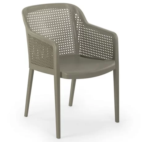 Chaise en plastique polypropylène à motifs tricotés Chaise en plastique polypropylène à motifs tricotés
