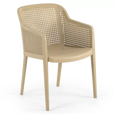 Chaise en plastique polypropylène à motifs tricotés Chaise en plastique polypropylène à motifs tricotés