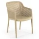 Chaise en plastique polypropylène à motifs tricotés Chaise en plastique polypropylène à motifs tricotés