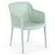 Chaise en plastique polypropylène à motifs tricotés Chaise en plastique polypropylène à motifs tricotés